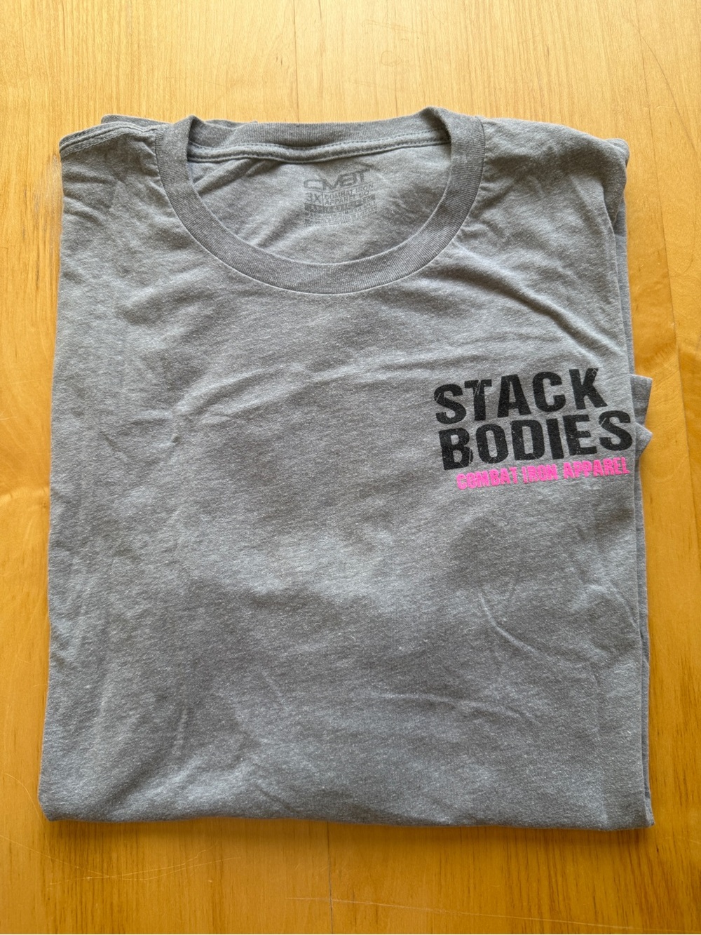 Combat Iron Stack Bodies Tactical Flamingo Graphic Tee Gray 3XL